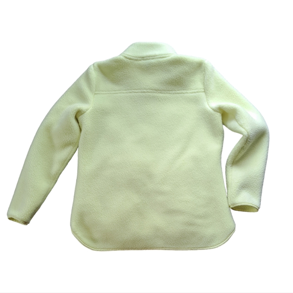 TALBOTS LONG SLEEVE FRONT ZIPPER YELLOW SIZE PETITE WOMEN'S FLEECE. - Picture 5 of 5